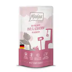 Zooplus 24x125g MjAMjAM Quetschie Eend & Kip nat kattenvoer aanbieding