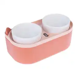 Zooplus TIAKI dubbele kom met voerbak 2 x 420 ml hond aanbieding