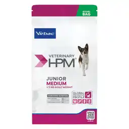 Zooplus Virbac Veterinary HPM Dog Junior Medium Hondenvoer - Dubbelpak: 2 x 12 kg aanbieding