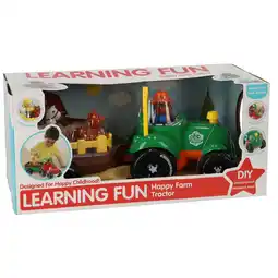 Top1Toys Tractor met dieren op aanhanger met licht en geluid aanbieding