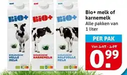 Hoogvliet Bio+ melk of karnemelk aanbieding