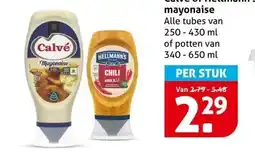 Hoogvliet Calvé of Hellmann's mayonaise aanbieding