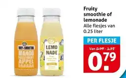 Hoogvliet Fruity smoothie of lemonade aanbieding