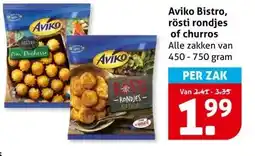 Hoogvliet Aviko Bistro, rösti rondjes of churros aanbieding