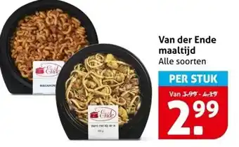 Hoogvliet Van der Ende maaltijd aanbieding