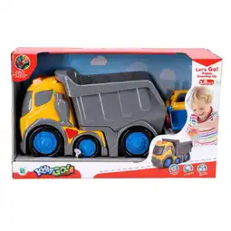 Top1Toys KiddyGo dump truck met licht en geluid 31 cm aanbieding