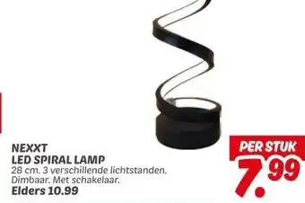 Dekamarkt NEXXT LED SPIRAL LAMP aanbieding