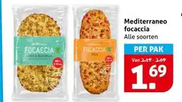 Hoogvliet Mediterraneo focaccia aanbieding