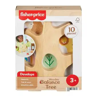 Top1Toys Fisher Price Hout Balanceer Boom aanbieding