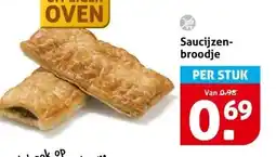 Hoogvliet Saucijzen- broodje aanbieding