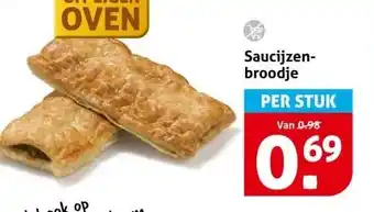 Hoogvliet Saucijzen- broodje aanbieding