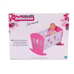 Top1Toys Poppenbed Schommelbed 49 X 37 X 35 Cm My Beautiful Dolls Room aanbieding