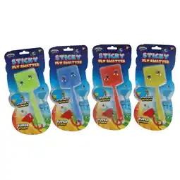 Top1Toys Amazing cool sticky vliegenmepper + 2 vliegen assorti aanbieding