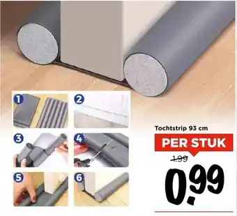 Vomar Voordeelmarkt Tochtstrip 93 cm aanbieding