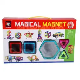Top1Toys Magnetische tegels diverse vormen 40 delig 5,5 Cm aanbieding
