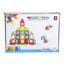 Top1Toys Magnetische tegels 45 delig 6,5 cm aanbieding