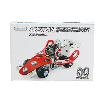Top1Toys Constructieset voertuigen metaal 4 assorti aanbieding