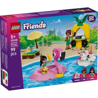 Top1Toys LEGO 42658 Friends Zwembadfeestje Met Flamingo En Eenhoorn aanbieding