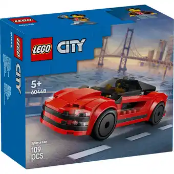 Top1Toys LEGO 60448 City Great Vehicles Rode sportwagen aanbieding