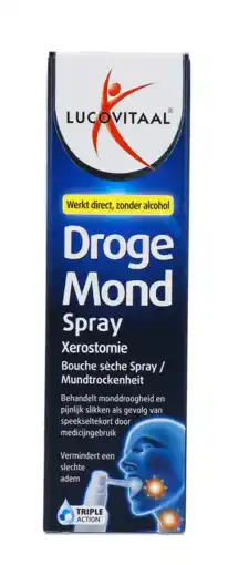 De Online Drogist Lucovitaal Droge Mond Spray aanbieding