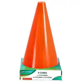 Top1Toys Alert Outdoor Pionnen Oranje (4 Stuks) aanbieding