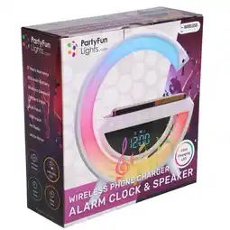 Top1Toys Wekkerradio + tel.oplader + speaker 23x23,5x8,4 cm aanbieding