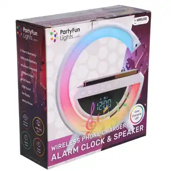 Top1Toys Wekkerradio + tel.oplader + speaker 23x23,5x8,4 cm aanbieding