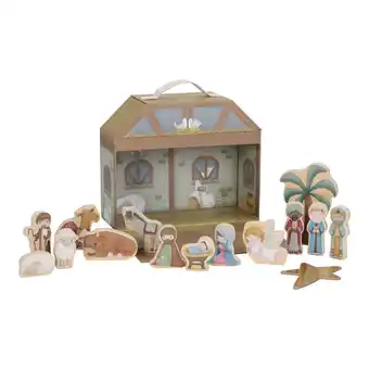 Top1Toys Little Dutch speelkoffer kerststal fsc aanbieding