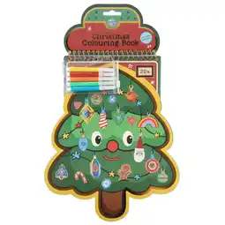 Top1Toys Kleurboek kerstboom 20 pagina's 30 cm met stickers aanbieding