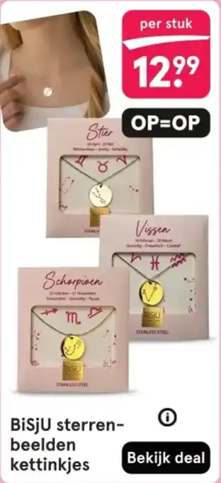 Etos BiSjU sterrenbeelden kettinkjes aanbieding