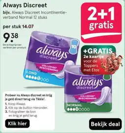Etos Always Discreet aanbieding