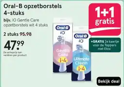 Etos Oral-B opzetborstels 4-stuks aanbieding