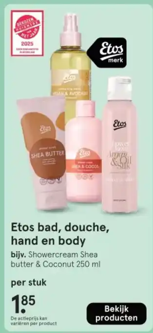 Etos Etos bad, douche, hand en body aanbieding