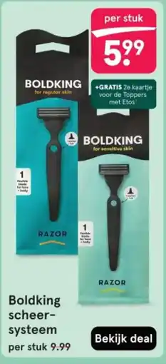 Etos Boldking scheer- systeem aanbieding