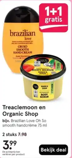 Etos Treaclemoon en Organic Shop aanbieding