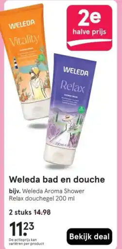 Etos Weleda bad en douche aanbieding
