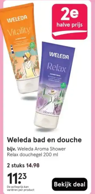 Etos Weleda bad en douche aanbieding