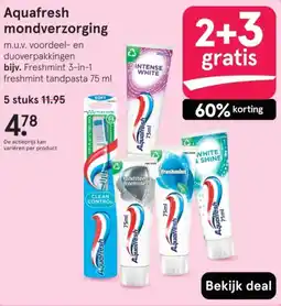 Etos Aquafresh mondverzorging aanbieding
