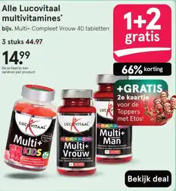 Etos Alle Lucovitaal multivitamines aanbieding
