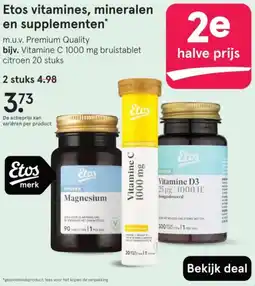 Etos Etos vitamines, mineralen en supplementen aanbieding
