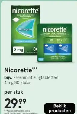 Etos Nicorette aanbieding