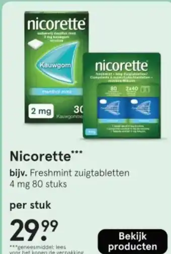 Etos Nicorette aanbieding