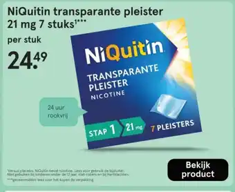 Etos NiQuitin transparante pleister aanbieding