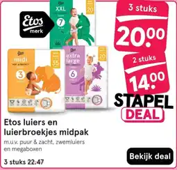 Etos Etos luiers en luierbroekjes midpak aanbieding