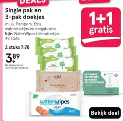 Etos Single pak en 3-pak doekjes aanbieding