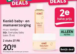 Etos Kenkô baby- en mamaverzorging aanbieding