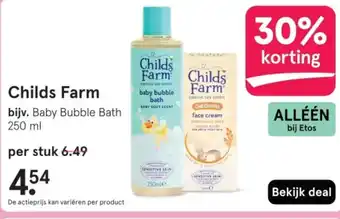 Etos Childs Farm aanbieding