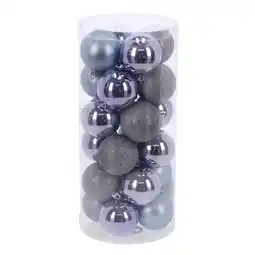 Van Cranenbroek Kerstbal 6cm mix koker 24st mauve aanbieding