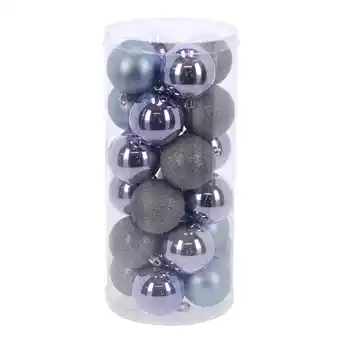 Van Cranenbroek Kerstbal 6cm mix koker 24st mauve aanbieding