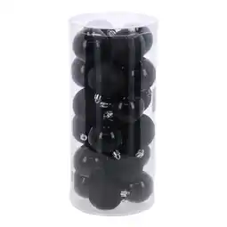 Van Cranenbroek Kerstbal 6cm mix koker 24st zwart aanbieding